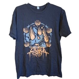 RARE Chelsea Grin Stay In Hell 2018 Warped Tour SS Graphic Tee Large Black EUC